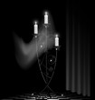 black chandelier and ghost black chandelier and ghost