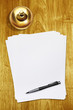 service bell blank paper