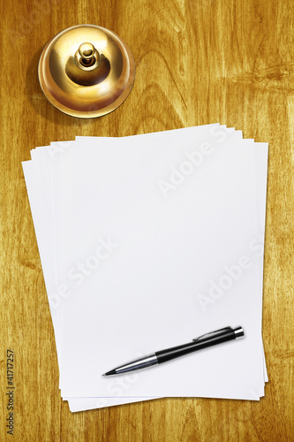 Photo: service bell blank paper service bell blank paper