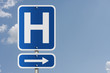 Photo: Hospital Direction Sign Hospital Direction Sign