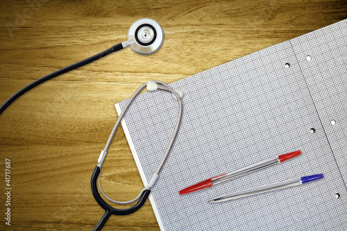 Foto: above desk stethoscope above desk stethoscope