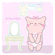 Greeting card for girl.