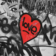 red painted heart red painted heart
