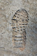 footprint on concrete texture