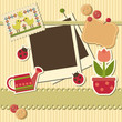 set of elements for scrapbook