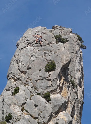 Photo: Grimpeur aux Dentelles de Montmirail Grimpeur aux Dentelles de Montmirail