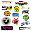 retro music stamps