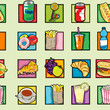 pop art food pattern