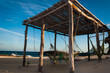 Hammocks on the idyllic beach on Cozumel island Yucatan Mexico