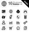 Office, Business and Finance basic icons (set 1)