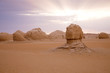 The limestone formation rocks in the Western White Desert, Egypt The limestone formation rocks in the Western White Desert, Egypt