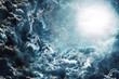 dark sky with moon