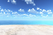 White sandy beach