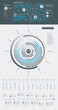 Elements of Infographics with buttons and menus Elements of Infographics with buttons and menus
