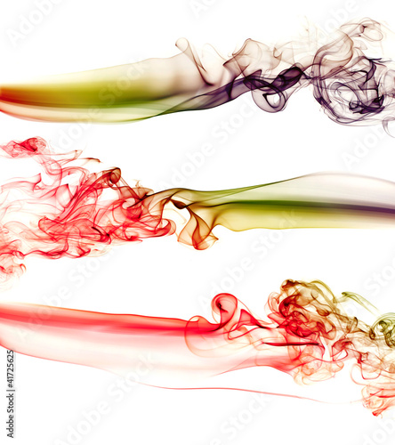 Foto: Abstract colourful bakground made with real smoke Abstract colourful bakground made with real smoke