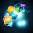 colorful box background colorful box background