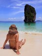 Women in poda island in Thailand