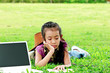 Little read her note on the lawn