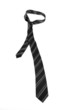 Neck tie over white