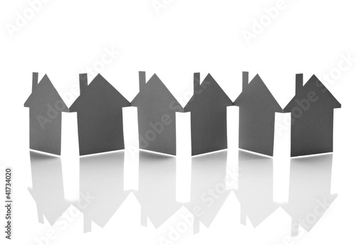 Photo: paper house home real estate building paper house home real estate building