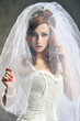 Beauty women in white dress