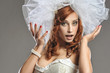 Bride portrait.Wedding dress