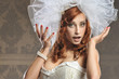Bride portrait.Wedding dress