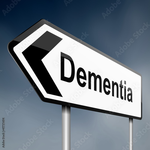 Illustration: Dementia concept. Dementia concept.