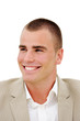 Young employee or intern with happy smile