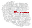 abstract map of Poland abstract map of Poland