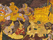 Mural painting in Thai royal temple, Ramayana