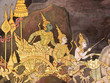 Photo: Mural painting in Thai royal temple, Ramayana Mural painting in Thai royal temple, Ramayana
