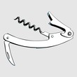 Pocket knife with corkscrew