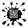 QR CODE BLACK BLOT