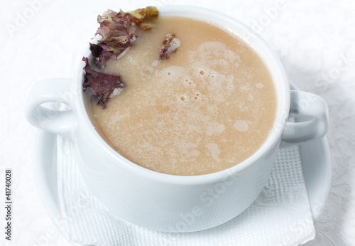 Photo: The soup in white tureen The soup in white tureen
