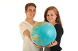 Zwei Teens Globus 23.5.12