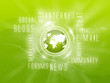 Background Internet Services, Social, Green