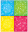 Set of swirl backgrounds