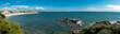 Panoramic view of Larmor Plage, in Brittany, France