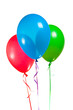 festive multicolor rgb balloons isolated on white