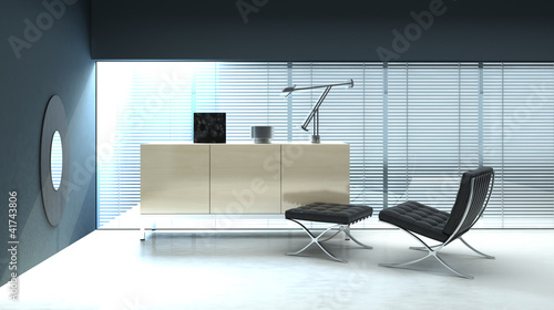 Illustration: Modern Luxury Loft / Office Interior Modern Luxury Loft / Office Interior