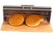 breadbasket buns with isolated
