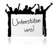 Menschen Gruppe Unterstützung