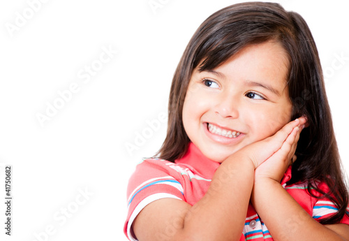 Photo: Pensive little girl Pensive little girl