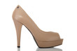 woman shoes on white background