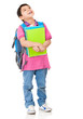 Pensive boy student Pensive boy student