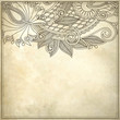 floral pattern on grunge background