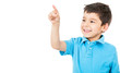 Boy pointing
