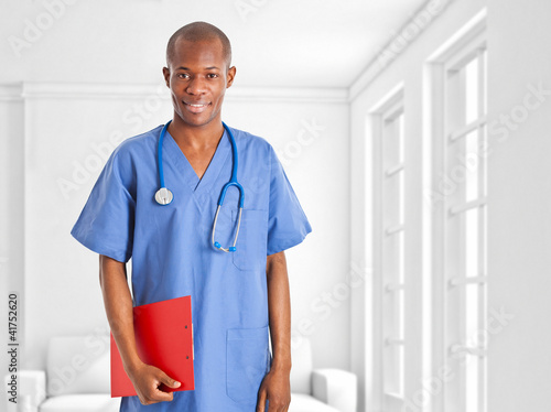 Photo: Young african doctor portrait Young african doctor portrait
