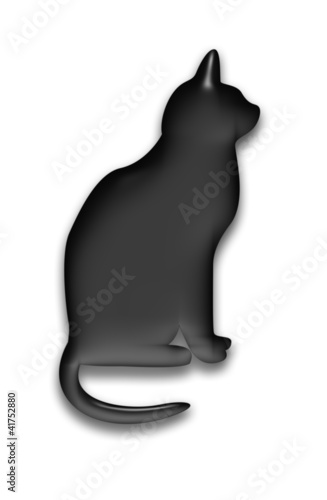 Illustration: katze cat symbol katze cat symbol